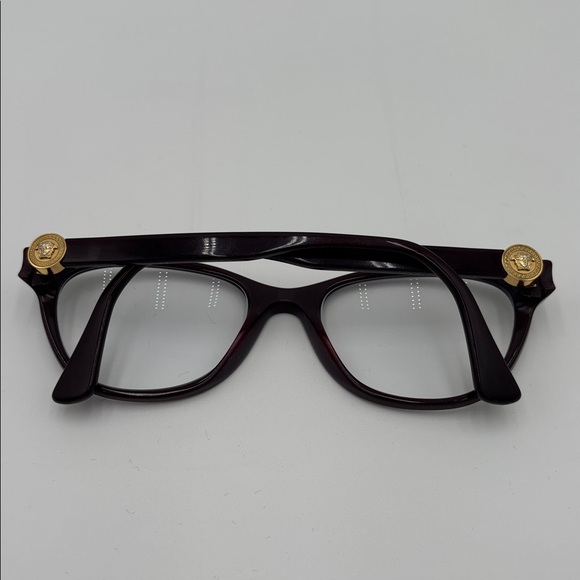 Versace MOD 3330 5386 Burgundy Medusa Eyeglass Frames 53-19-145 Made in Italy - Picture 8 of 8